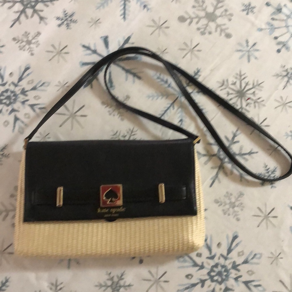 Kate Spade ♠️ straw crossbody bag